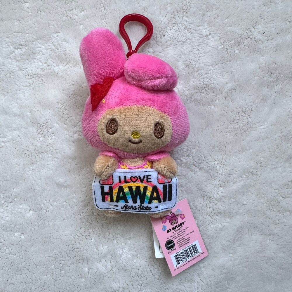 Sanrio My Melody "I Love Hawaii" License Plate